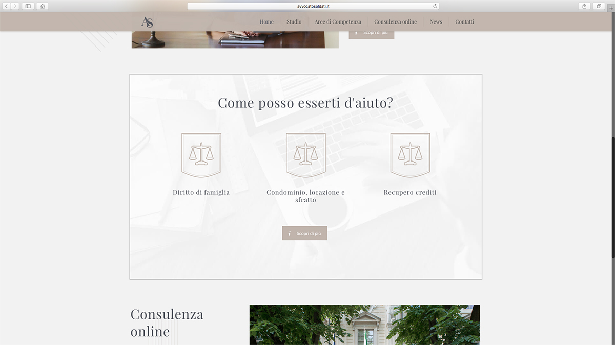 Realizzazione sito web per Avvocato di Mantova