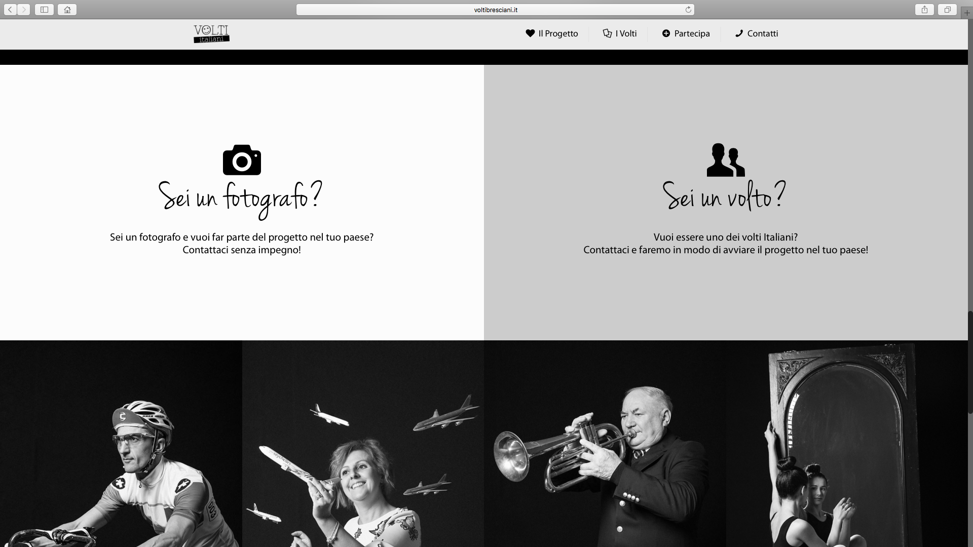 Realizzazione sito web per progetto Fotografico a Brescia