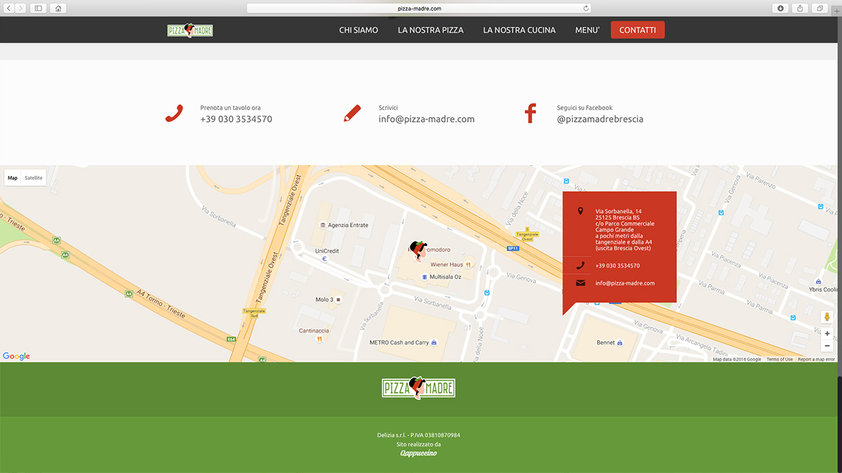 Realizzazione siti web per ristorante pizzeria a Brescia